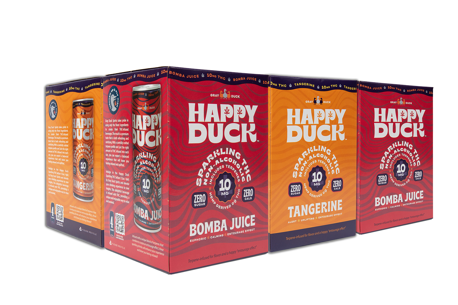 THC Infused Tangerine/Bomba Seltzer | 10mg | Mixed 24 pack