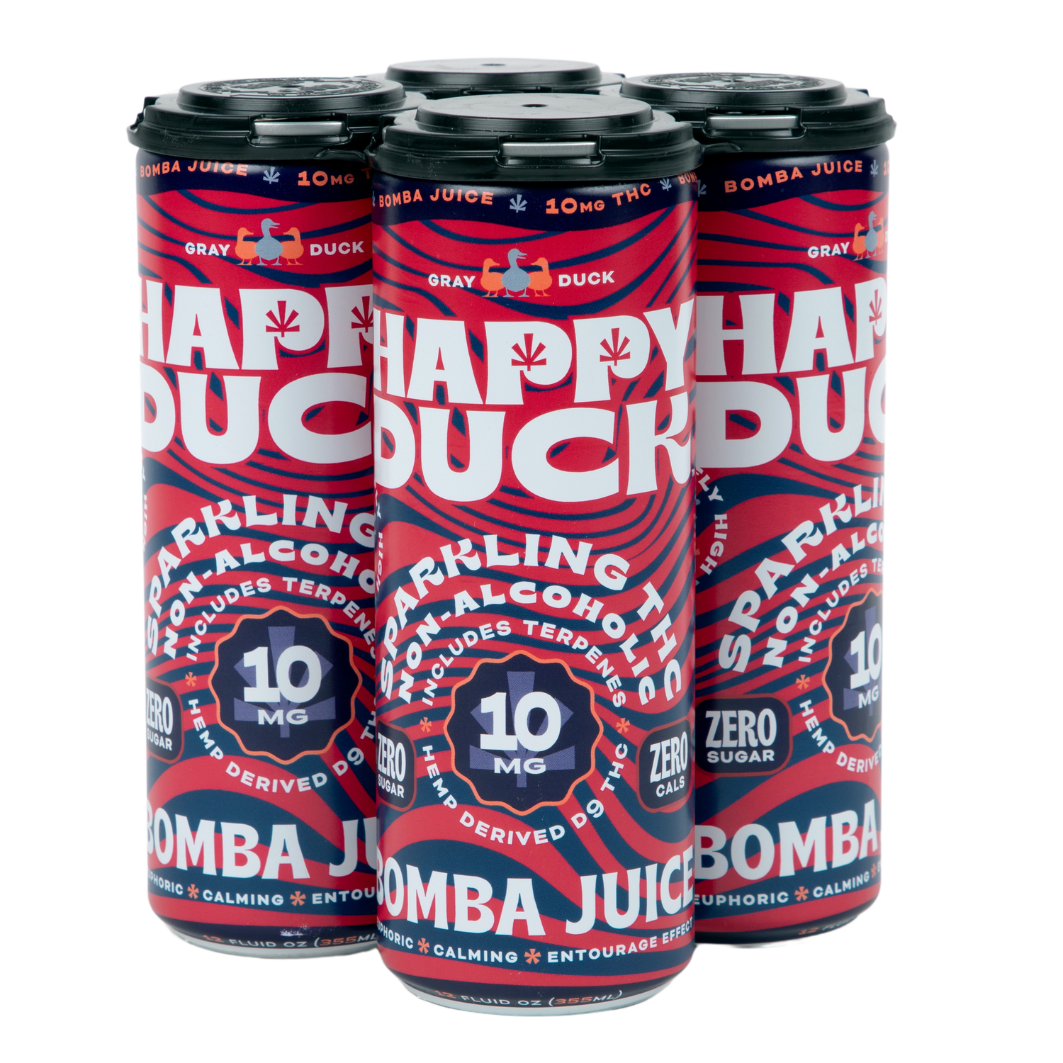 THC Infused Bomba Juice Seltzer | 10mg | 4 pack