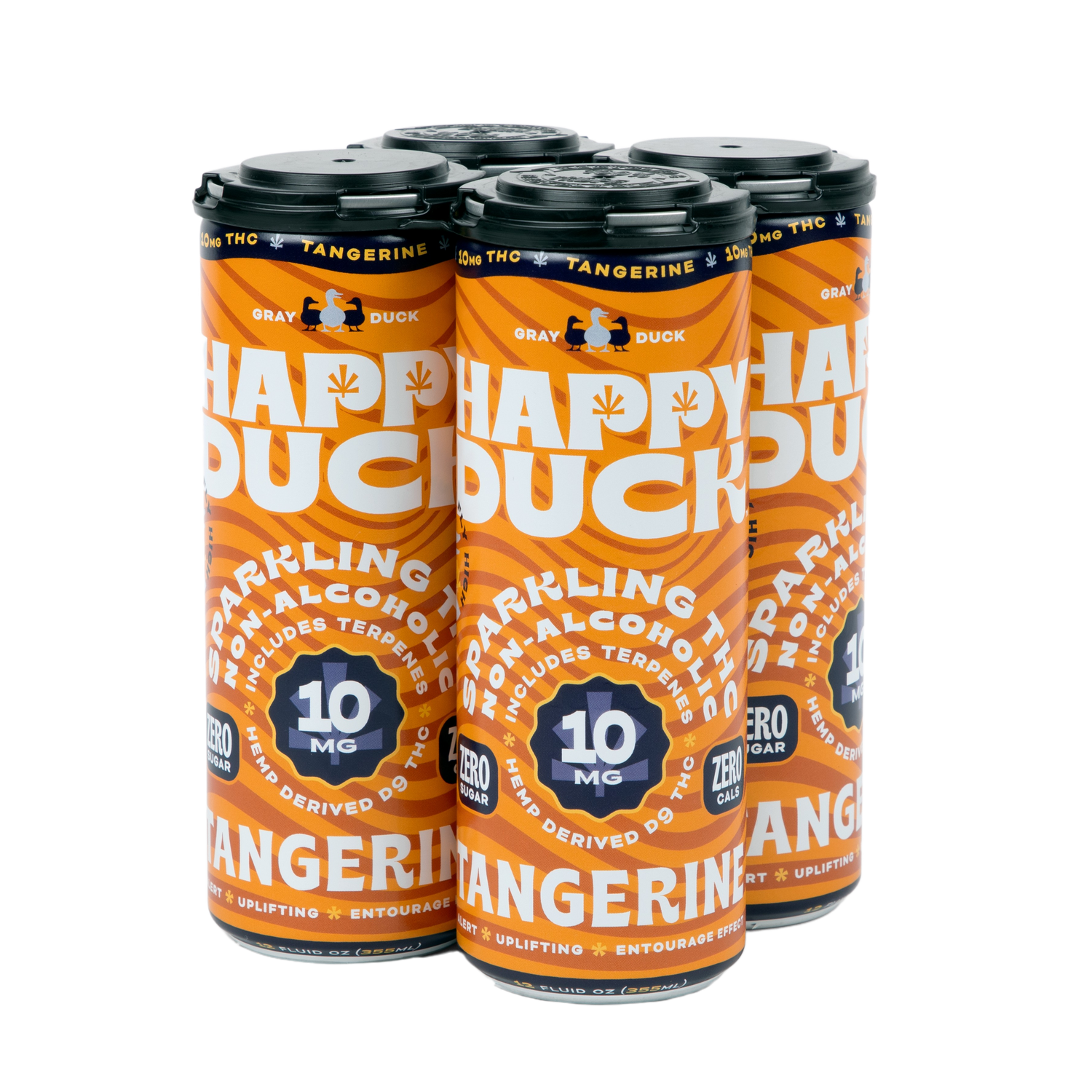 THC Infused Tangerine Seltzer | 10mg | 4 pack