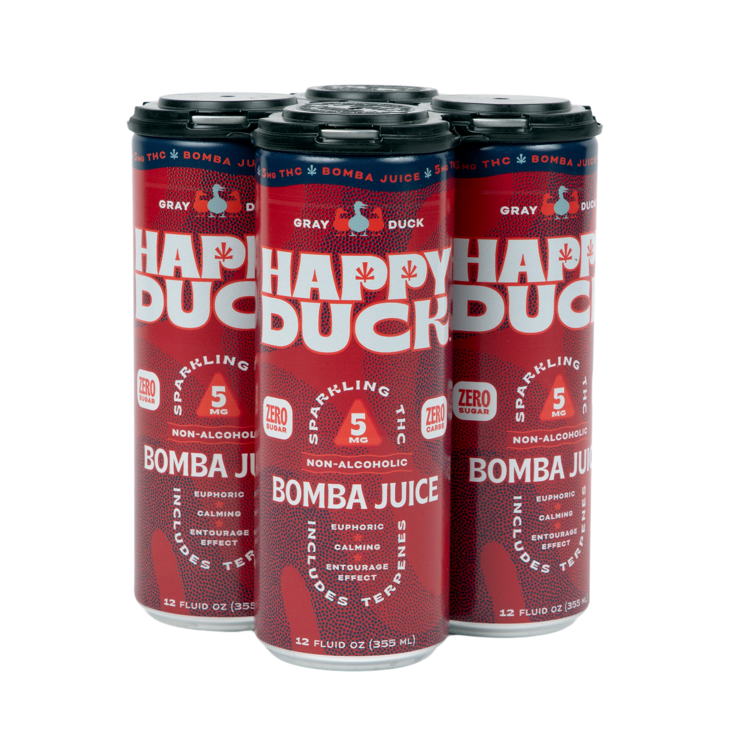 THC Infused Bomba Juice Seltzer | 5mg | 4 pack