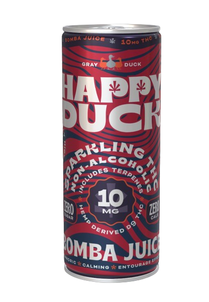 Happy Duck- Sparkling Seltzer- 10Mg THC