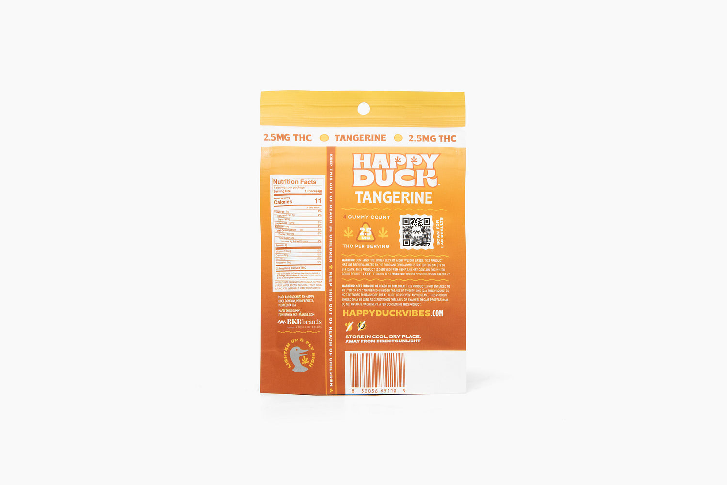 THC Infused Gummies | Tangerine | 2.5mg | 4 Pack
