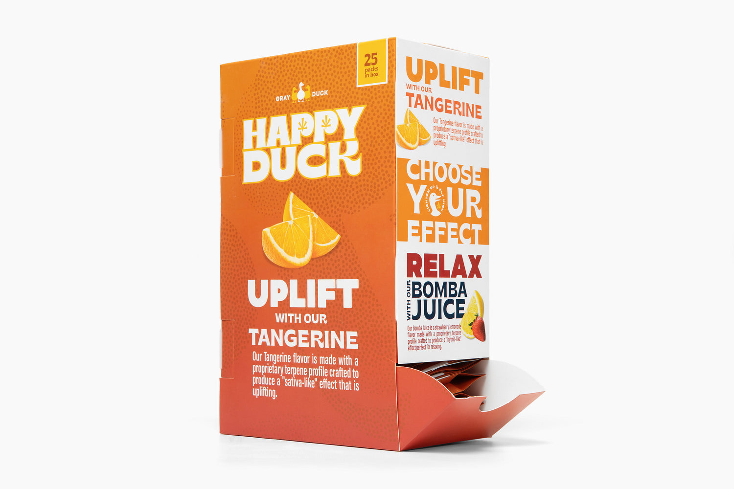 THC Infused Gummies | Tangerine | 2.5mg - 4 Pack | 25 Count Box
